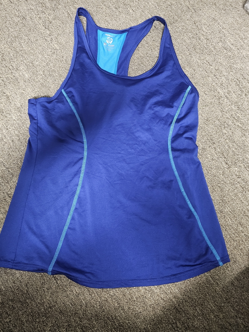 Women’s Athletic Racerback Tank Top - Blue